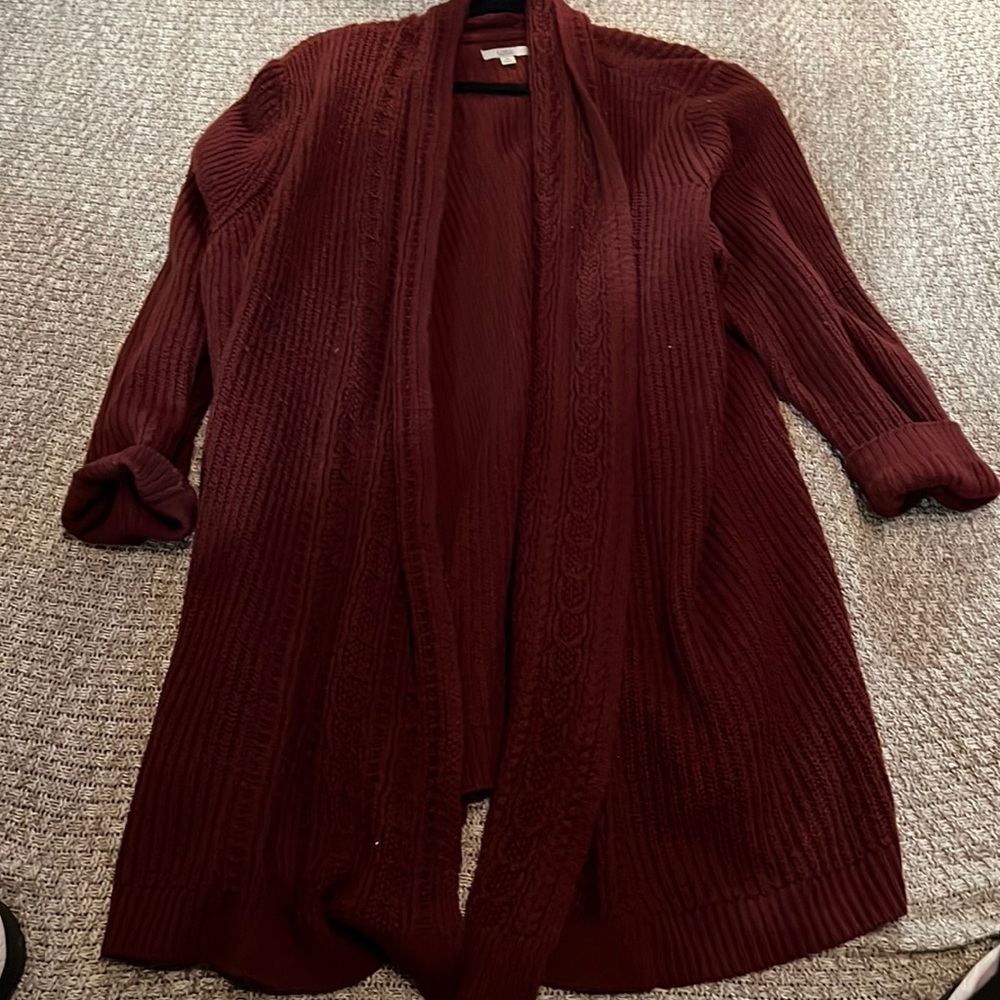 Maroon Sweater Wrap